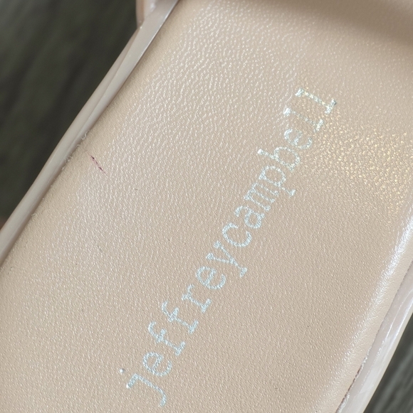 Jeffrey Campbell Jamm-3 Jelly Slide Minimalist Sandals in Nude, Size 9 - Picture 13 of 14